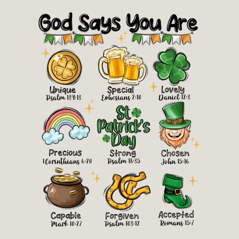 God Says You Are St Patrick's Day Heavy Core Tee by MaliasSmallBusiness | Teevron
