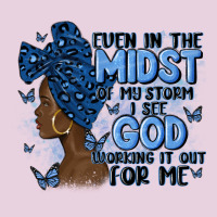 Even In The Midst Of May Storm Afro Woman Ladies Tee | Teevron
