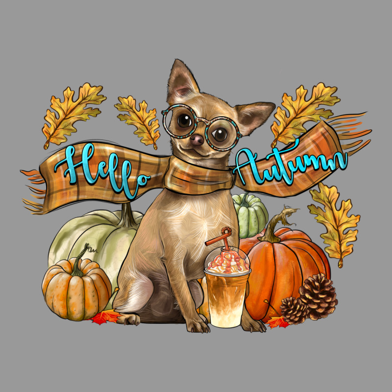 Hello Autumn With Chihuahua Dog Vintage Hoodie by LillyAllenDesigns | Teevron