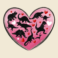 Dinosaur Valentine Heart Premium Tee | Teevron