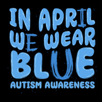 In April We Wear Blue Autism Awareness Heavy Core Tee | Teevron