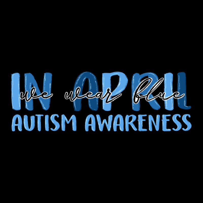 In April We Wear Blue Autism Awareness Heavy Core Tee by MaliasSmallBusiness | Teevron