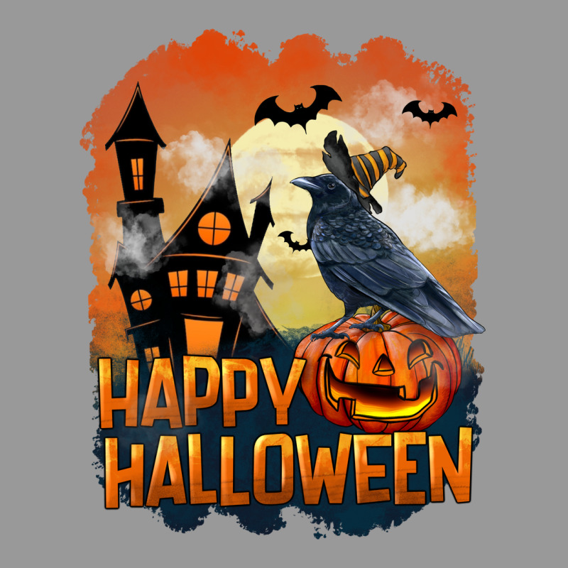 Happy Halloween With Crow Vintage Hoodie by LillyAllenDesigns | Teevron