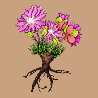Bitterroot Flower Illustrations Vintage Tee | Teevron