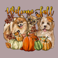Welcome Fall With Dogs Vintage Hoodie | Teevron