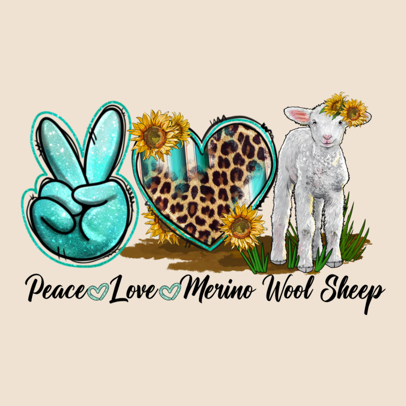 Peace Love Merino Wool Sheep Urban Hoodie by LillyAllenDesigns | Teevron
