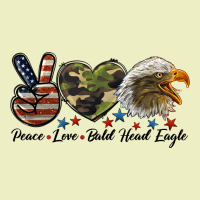 Peace Love Bald Head Eagle Urban Hoodie | Teevron