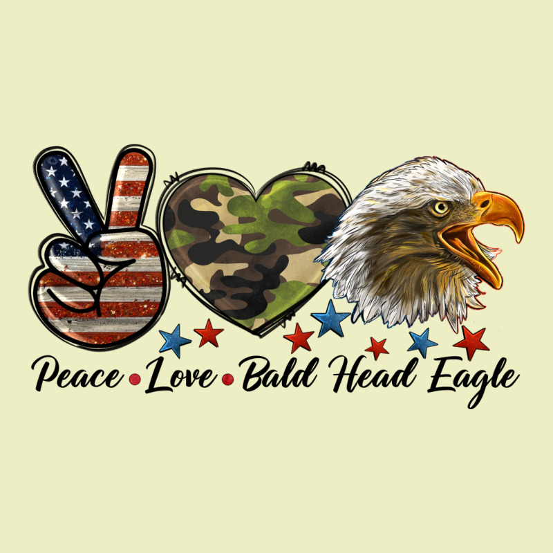 Peace Love Bald Head Eagle Urban Hoodie by LillyAllenDesigns | Teevron