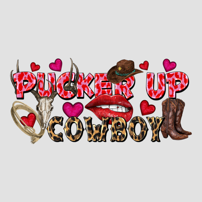 Pucker Up Cowboy Valentine's Day Premium Hoodie by FaDigitalArtStudio | Teevron