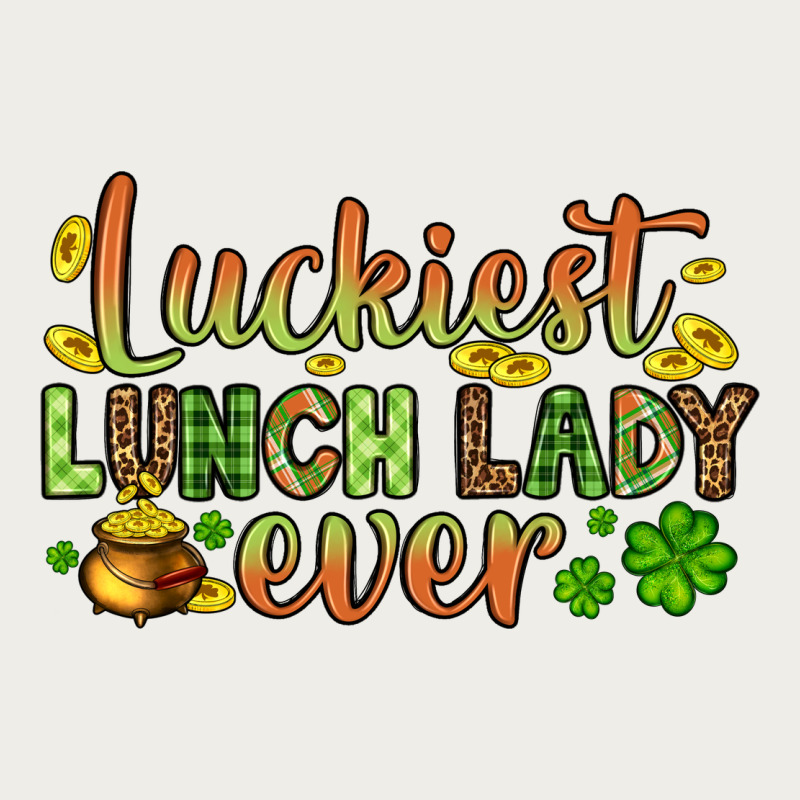 St. Patrick's Luckiest Lunch Lady Ever Zipper Hoodie by OliviaCreatesArt | Teevron