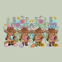 Easter Day Baby Highland Cow Ladies Tee | Teevron
