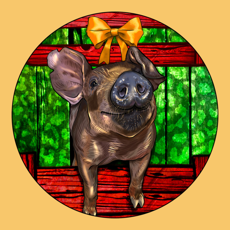 Christmas Pig Vintage Hoodie by LillyAllenDesigns | Teevron