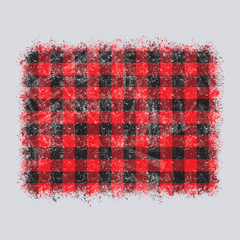 Distressed Buffalo Plaid Background Zipper Hoodie by CowCowDesign | Teevron