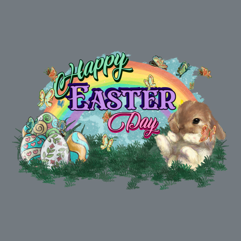 Happy Easter Day Rainbow Heavyweight Sweatshirt by HowdyJamesFarm | Teevron