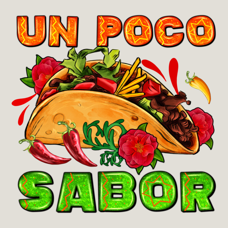 Un Poco Sabor With Taco And Pepper Heavy Core Tee by AdoDesignShop | Teevron