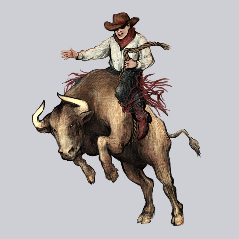 Cowboy Bull Rodeo Heavyweight Sweatshirt by HowdyJamesFarm | Teevron