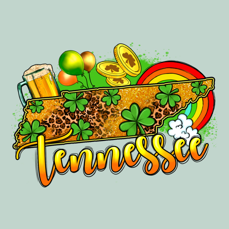St. Patrick's Tennessee Map Zipper Hoodie by OliviaCreatesArt | Teevron