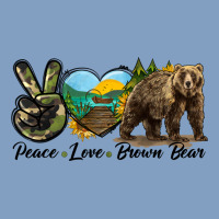 Peace Love Brown Bear Urban Hoodie | Teevron