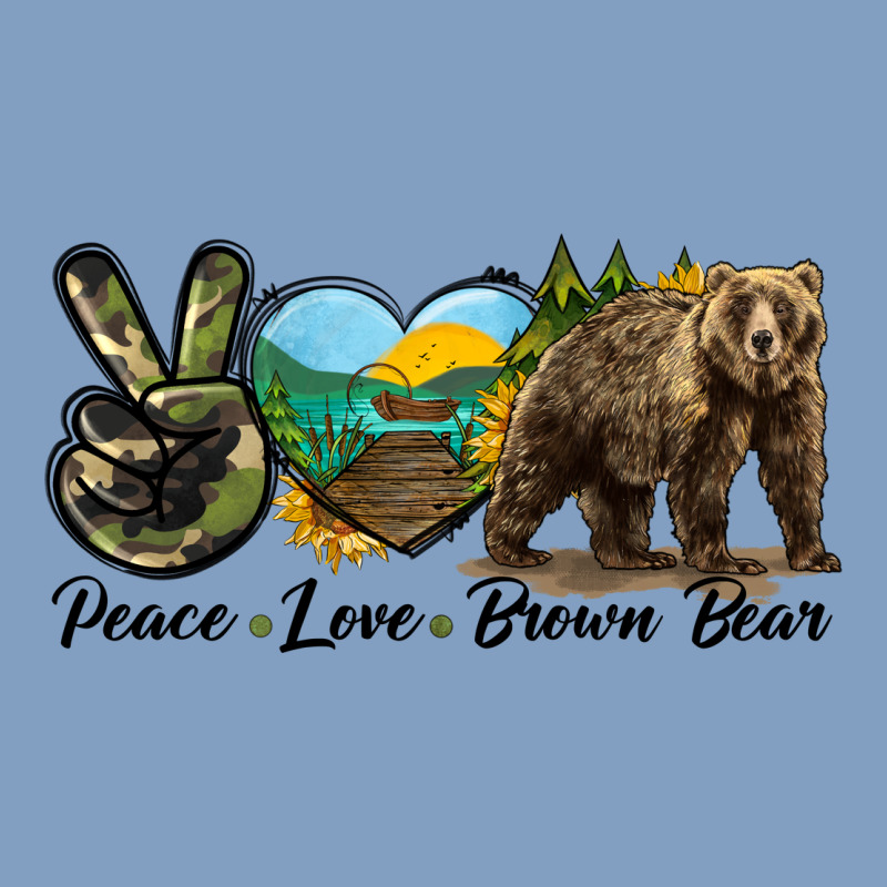 Peace Love Brown Bear Urban Hoodie by LillyAllenDesigns | Teevron