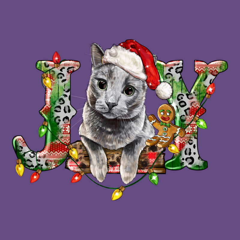 Russian Blue Cat Joy Vintage Hoodie by LillyAllenDesigns | Teevron