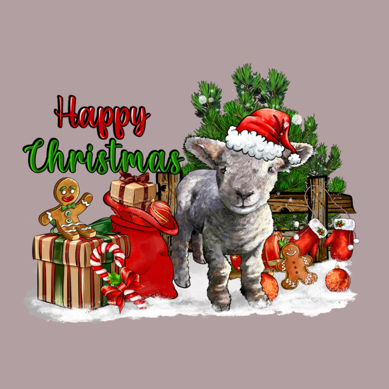 Happy Christmas Southdown Baby Sheep Vintage Hoodie by LillyAllenDesigns | Teevron