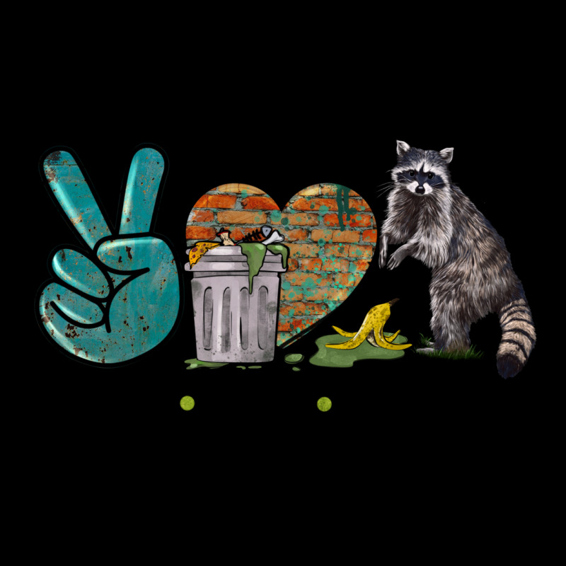 Peace Love Raccoon Urban Hoodie by LillyAllenDesigns | Teevron
