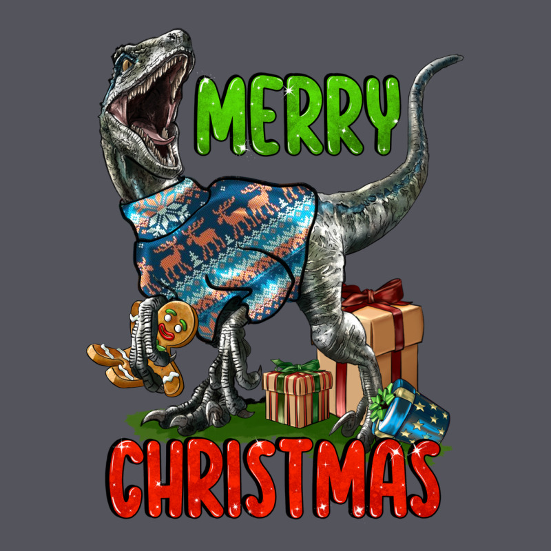 Merry Christmas Velociraptor Vintage Hoodie by LillyAllenDesigns | Teevron