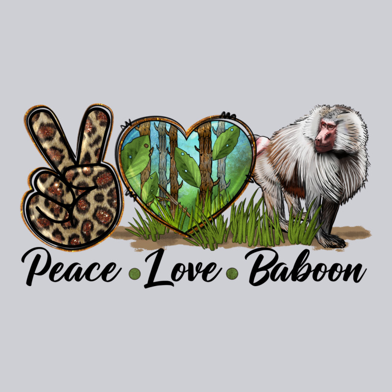 Leopard Peace Love Baboon Urban Hoodie by LillyAllenDesigns | Teevron
