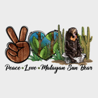 Peace Love Malayan Sun Bear Urban Hoodie | Teevron