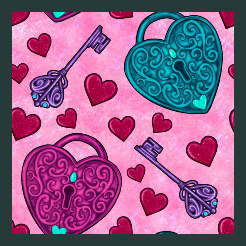 Valentines Day Lock And Key Seamless Pattern Premium Sweatshirt by BundleAndBundleShop | Teevron