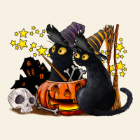 Halloween Black Cats Vintage Tee | Teevron