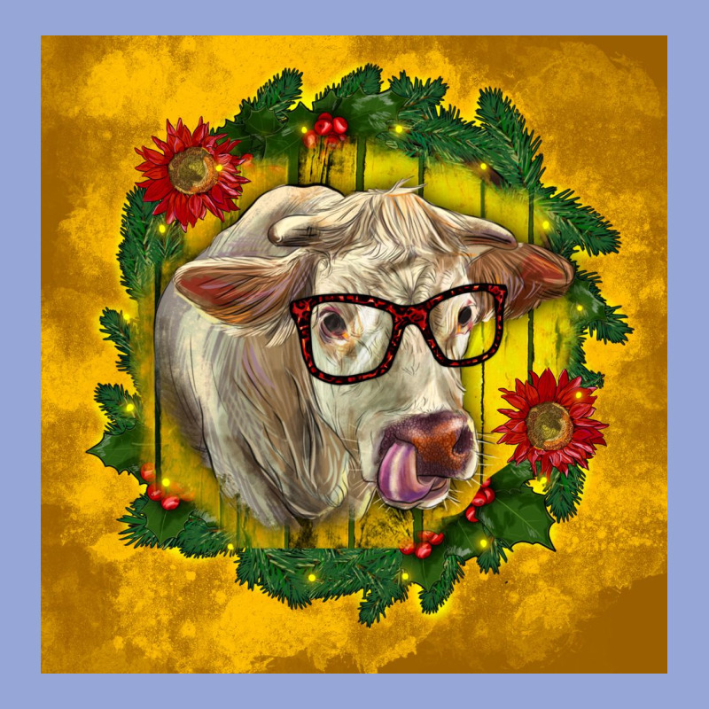 Christmas Charolais Cow Face Classic Tee by LillyAllenDesigns | Teevron
