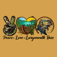 Peace Love Largemouth Bass Urban Hoodie | Teevron