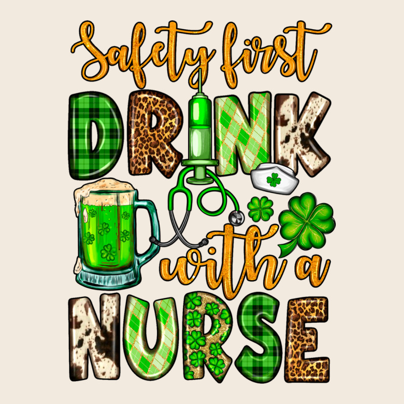 St. Patrick's Safety First Drink With A Nurse Zipper Hoodie by OliviaCreatesArt | Teevron