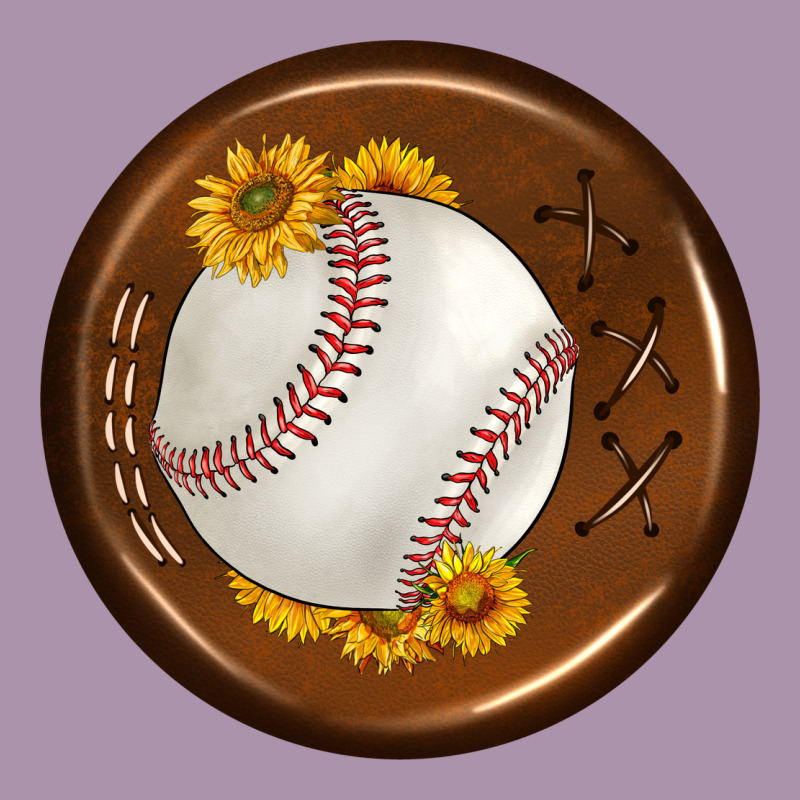 Baseball With Sunflower Round Earrings Heavyweight Hoodie by BundleAndBundleShop | Teevron
