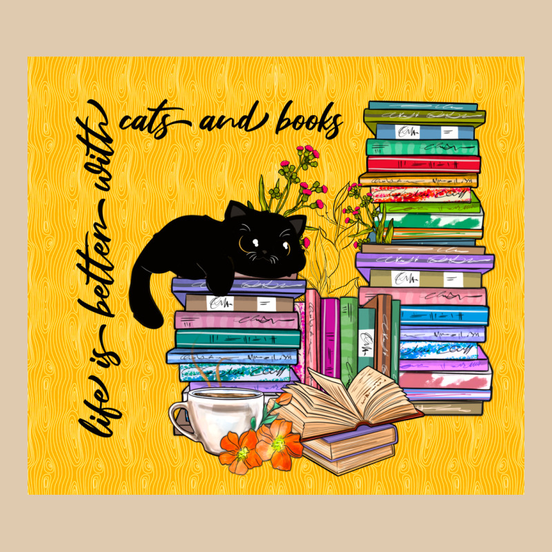 Life Is Better With Cats And Books Heavyweight Sweatshirt by TumblerDesignByShophia | Teevron