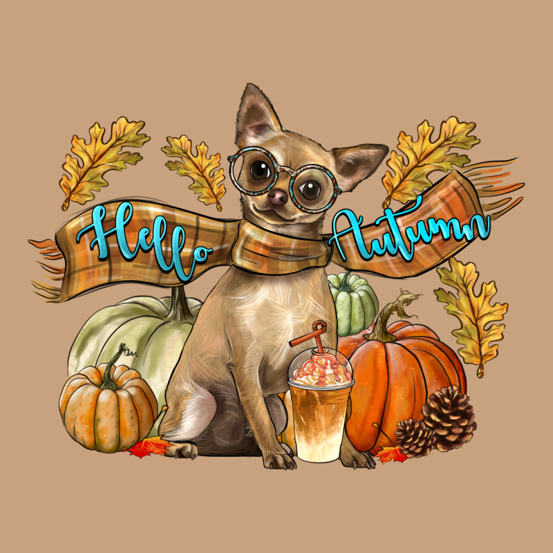 Hello Autumn With Chihuahua Dog Vintage Tee by LillyAllenDesigns | Teevron