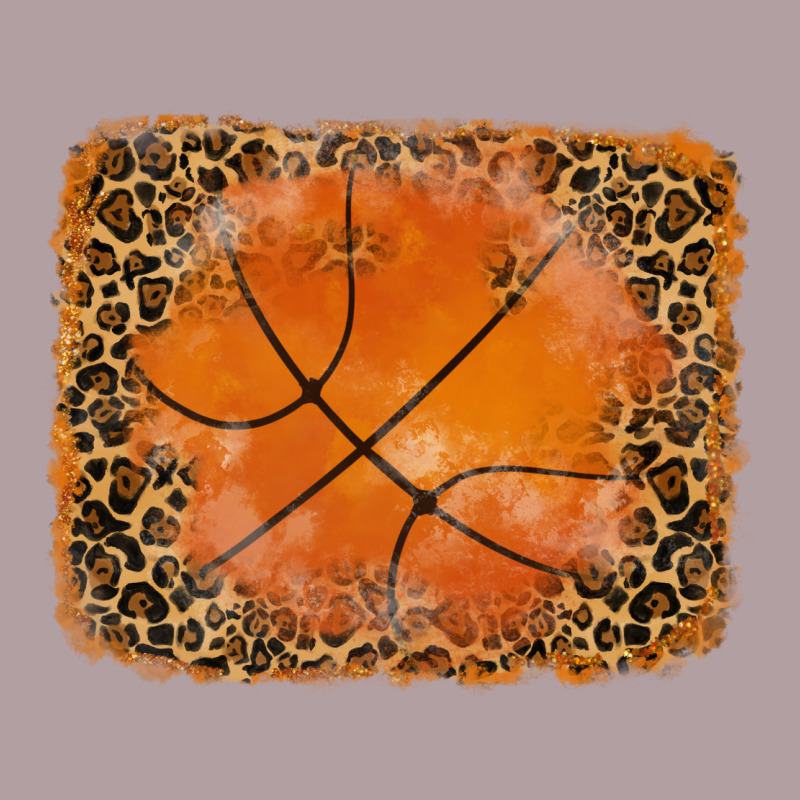 Glitter Leopard Basketball Background Vintage Hoodie by RanaPortraitStore | Teevron