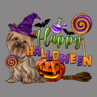 Happy Halloween With Yorkshire Terrier Dog Vintage Tee | Teevron