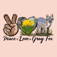 Peace Love Gray Fox Urban Hoodie | Teevron