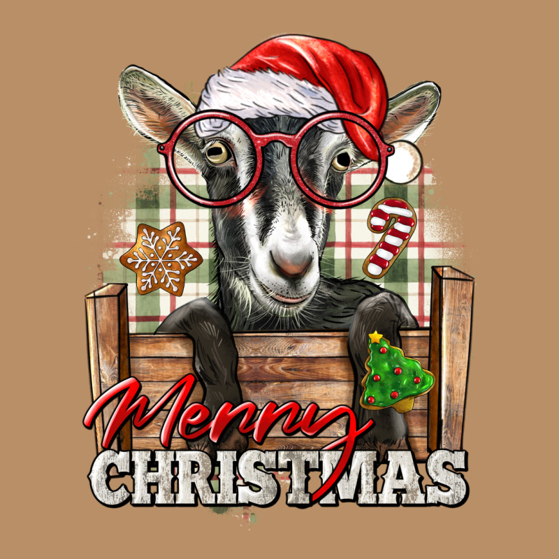 Merry Christmas Alpine Goat Vintage Hoodie by LillyAllenDesigns | Teevron