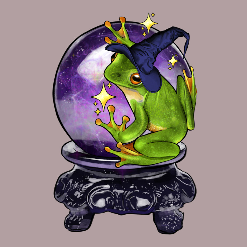 Halloween Frog With Crystal Ball Vintage Hoodie by LillyAllenDesigns | Teevron