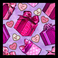Valentines Day Gift Box And Cookie Seamless Pattern Premium Sweatshirt | Teevron