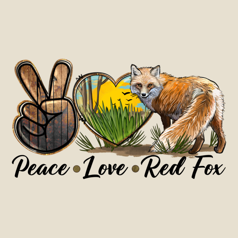 Peace Love Red Fox Urban Hoodie by LillyAllenDesigns | Teevron