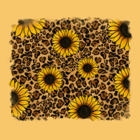 Leopard Sunflowers Background Vintage Hoodie | Teevron