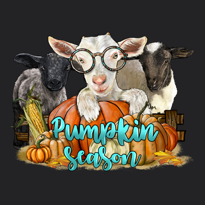Pumpkin Season With Baby Sheeps And Goat Vintage Tee by LillyAllenDesigns | Teevron