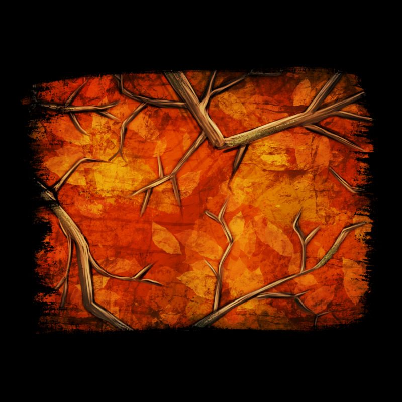 Orange Hunter Camouflage Pattern Brushstroke Ladies Tee by Jasminsmagicworld | Teevron