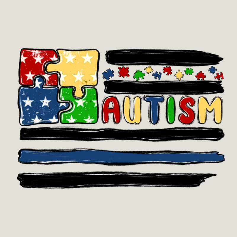 Autism Usa Flag Heavy Core Tee by MaliasSmallBusiness | Teevron