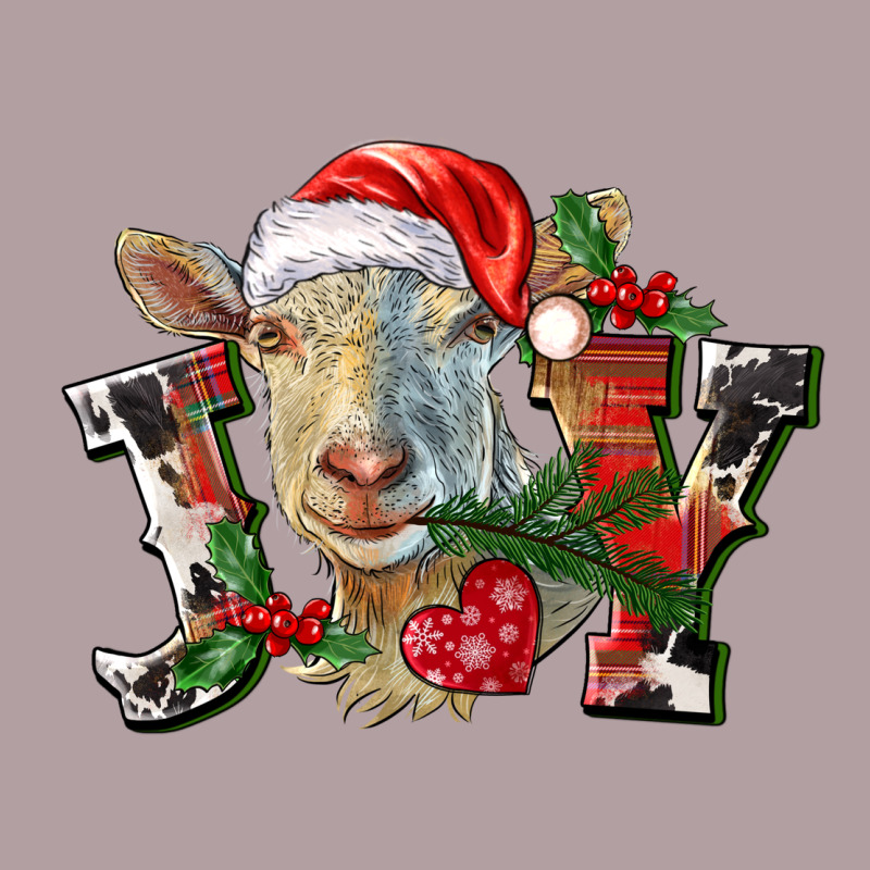Joy Christmas Goat Vintage Hoodie by LillyAllenDesigns | Teevron