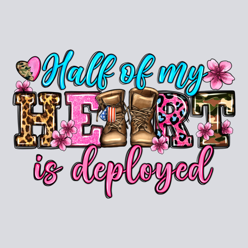 Half Of My Haert Is Deployed Olivia Zipper Hoodie by OliviaCreatesArt | Teevron